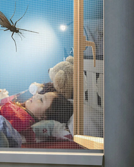 TESA lipni juosta tinkleliui nuo vabzdžių tvirtinti prie lango, balta, 5,6 m