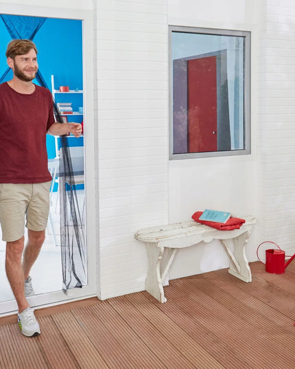 TESA tinklelis nuo uodų balkono durims, tvirtinamas lipnia juosta, juodas, 1,2x2,5m