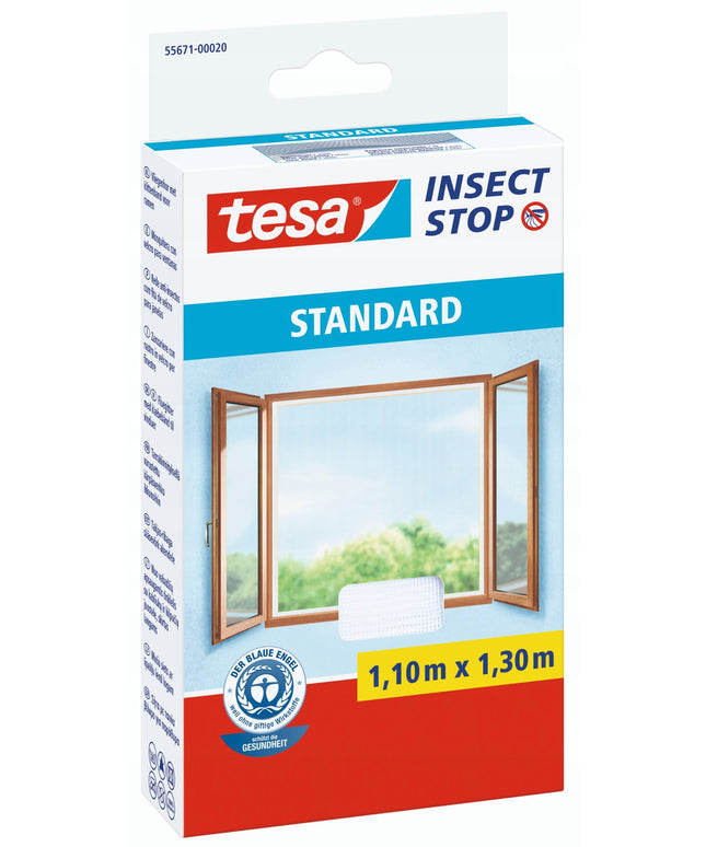 TESA tinklelis nuo vabzdžių langui, lipnus, baltas, 1,1x1,3 m