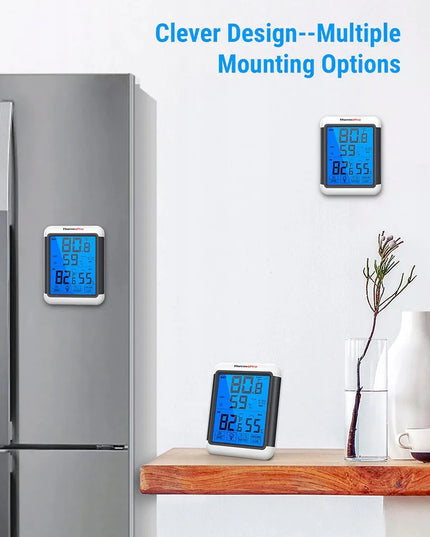 ThermoPro TP-65 temperatūros ir drėgmės monitorius su išoriniu jutikliu