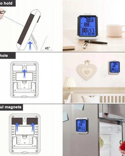 ThermoPro TP-65 temperatūros ir drėgmės monitorius su išoriniu jutikliu