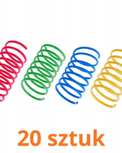TIAKI šokinėjančios spyruoklės, 20 vnt. rinkinys, žaislas katei