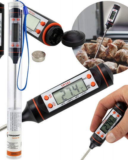 Tikslus elektroninis virtuvinis termometras su zondu -50°C +300°C