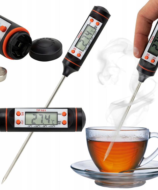 Tikslus elektroninis virtuvinis termometras su zondu -50°C +300°C