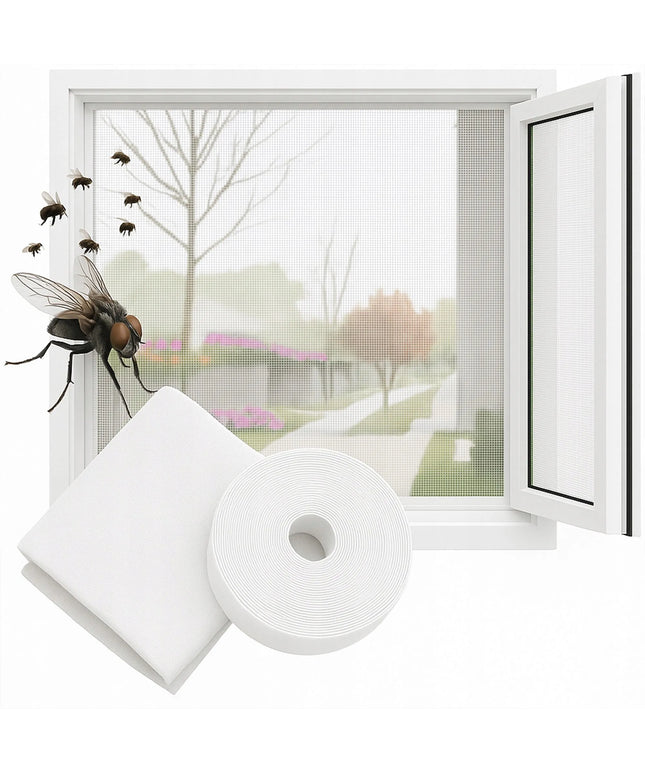 Tinklelis nuo vabzdžių ant lango Przydasie.pl 150x180 cm su lipnia juosta