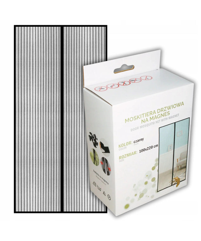 Tinklelis nuo vabzdžių balkoninėms durims su magnetais 100x220