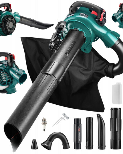 Tokachi galingas 4-in-1 benzininis lapų pūstuvas, siurblys ir smulkintuvas