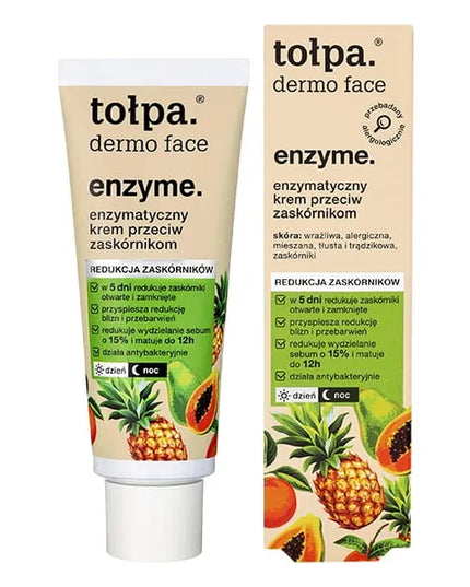 Tołpa Dermo Face Enzyme poras sutraukiantis enzyminis veido kremas, 40 ml