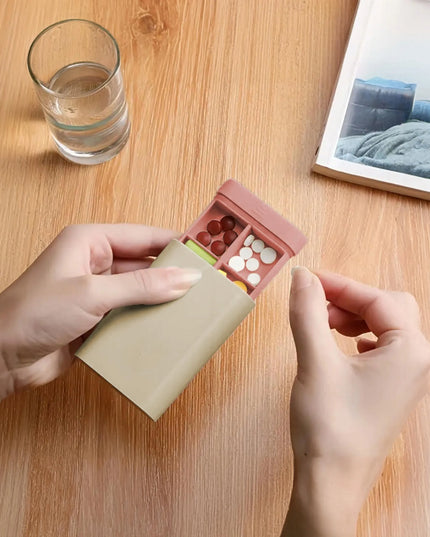 ToolSpace vaistų dėžutė – mini kelioninis vaistų organizatorius