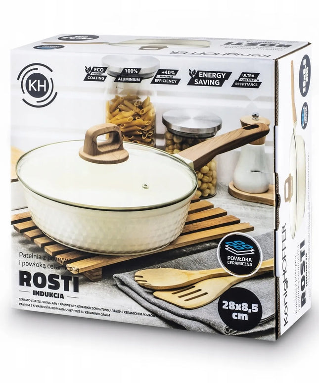 Tradicinė keptuvė Konighoffer Rosti 28 cm su keramine danga