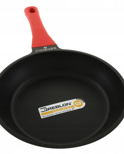 Tradicinė keptuvė Zwieger Obsidian, indukcinė, Greblon C3+, 28 cm