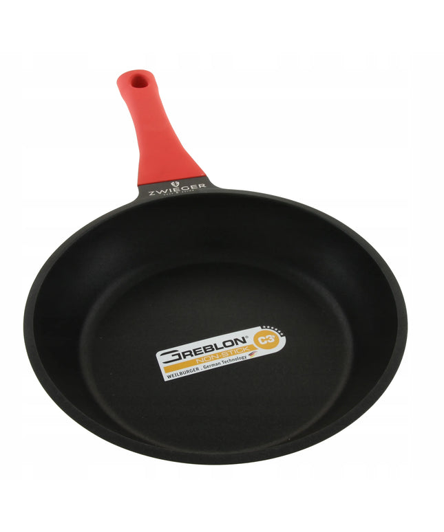 Tradicinė keptuvė Zwieger Obsidian, indukcinė, Greblon C3+, 28 cm