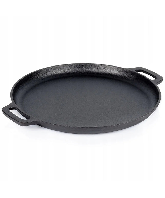 Tradicinė ketaus keptuvė be dangos kepimui ir troškinimui, 35 cm