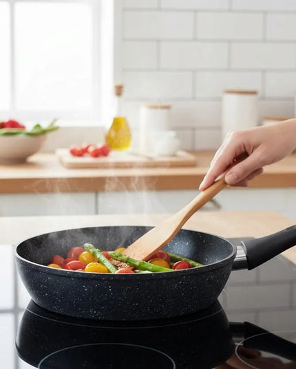 Tradicinė neprideganti maža 14 cm keptuvė, skirta indukcinėms ir dujinėms viryklėms ZILNER ZL-7701