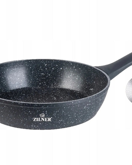 Tradicinė neprideganti maža 14 cm keptuvė, skirta indukcinėms ir dujinėms viryklėms ZILNER ZL-7701