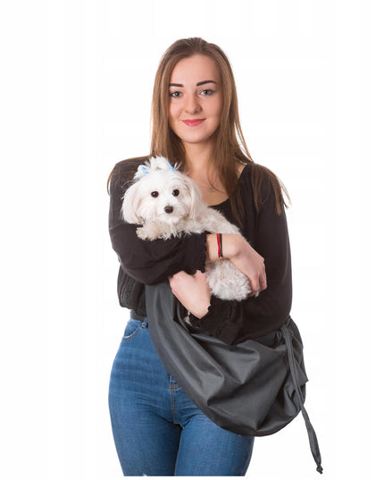 Transportavimo krepšys per petį šunims ir katėms Doggy Juliette, pilkas