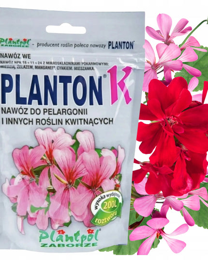 Trąšos pelargonijoms ir žydintiems augalams PLANTON K