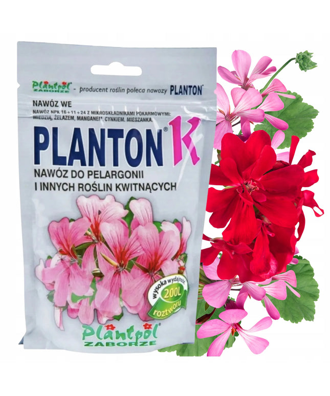 Trąšos pelargonijoms ir žydintiems augalams PLANTON K