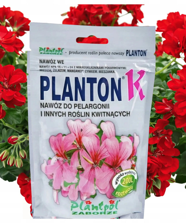 Trąšos pelargonijoms ir žydintiems augalams PLANTON K