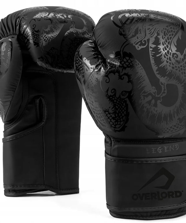 Treniruočių bokso pirštinės Overlord Legend, juodos, 12 oz