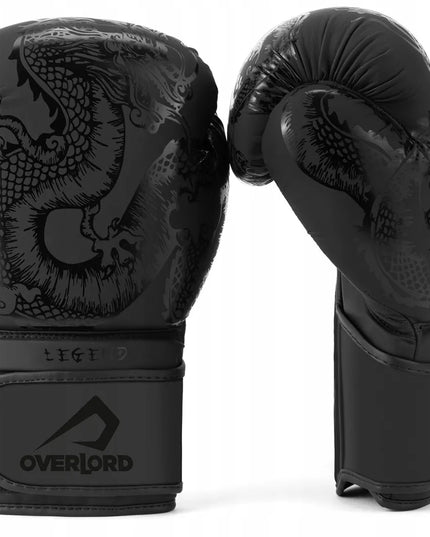 Treniruočių bokso pirštinės Overlord Legend, juodos, 12 oz