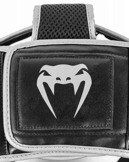 Treniruočių bokso šalmas Venum Challenger, juodas/sidabrinis, universalus dydis