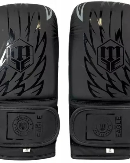 Treniruočių ir sparingo bokso pirštinės MASTERS RPU-BLACK-EAGLE RPU-10 14 oz