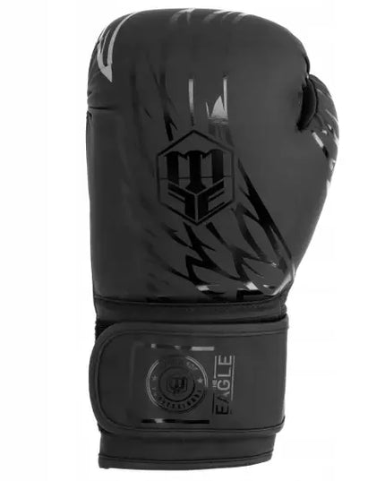 Treniruočių ir sparingo bokso pirštinės MASTERS RPU-BLACK-EAGLE RPU-10 14 oz