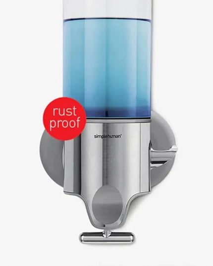 Trigubas dušo dozatorius 3x444 ml SIMPLEHUMAN, tvirtinamas prie sienos