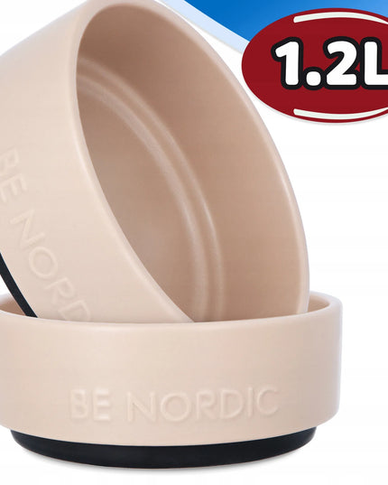 TRIXIE BE NORDIC keraminis dubuo šunims, taupe spalvos, 1,2 l / 18 cm