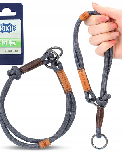 TRIXIE BE NORDIC pusiau smaugiantis antkaklis šunims, 40 cm, S-M, rudas-pilkas
