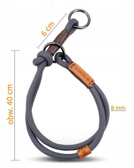 TRIXIE BE NORDIC pusiau smaugiantis antkaklis šunims, 40 cm, S-M, rudas-pilkas
