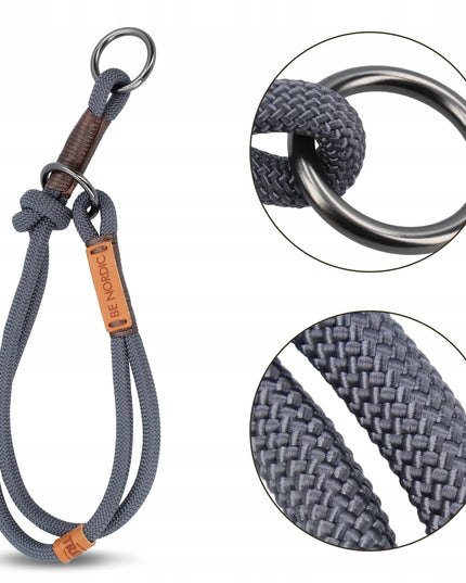 TRIXIE BE NORDIC pusiau smaugiantis antkaklis šunims, 40 cm, S-M, rudas-pilkas