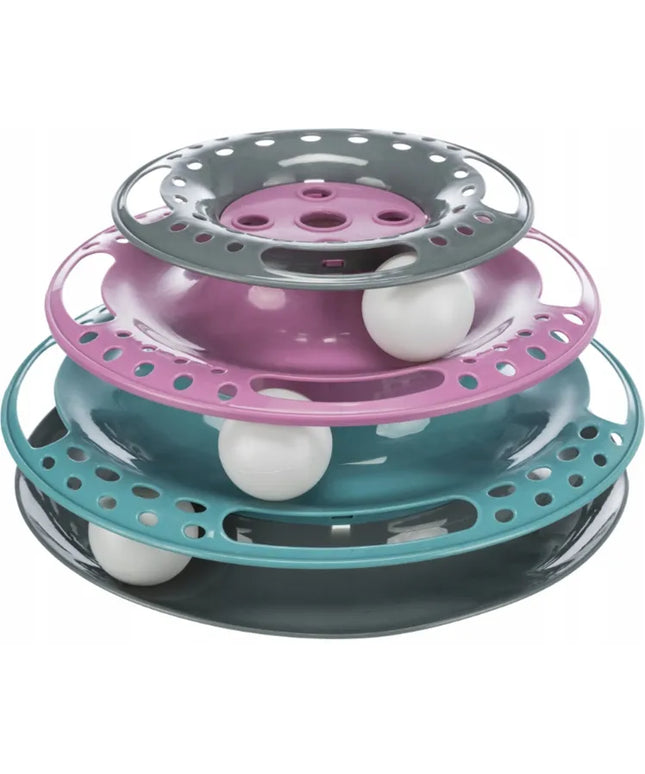 TRIXIE Catch the Balls plastikinė kamuoliukų bokšto žaislas katėms
