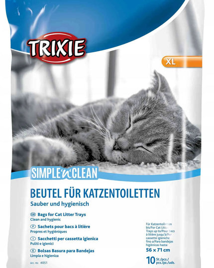 TRIXIE maišai katės tualetui Simple'n'Clean XL 71 x 56 cm 10 vnt.