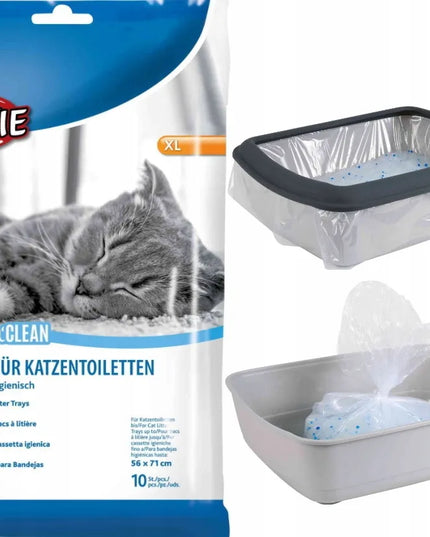TRIXIE maišai katės tualetui Simple'n'Clean XL 71 x 56 cm 10 vnt.