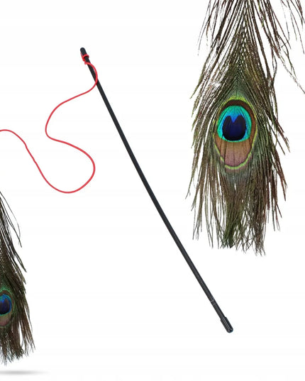 TRIXIE meškerė katei su povio plunksnomis, 47 cm