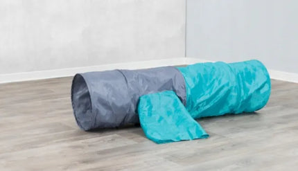 TRIXIE ošiantis tunelis su rankovėmis, sulankstomas, žaislas katei ir triušiui, 115 cm