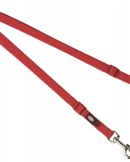 TRIXIE pavadžio skirstytuvas dviem šunims, reguliuojamas 40-70 cm, raudonas