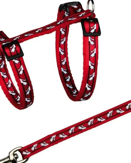 TRIXIE petneikų ir pavadėlio komplektas katėms, reguliuojamas 27-45 cm, violetinės spalvos