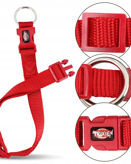 TRIXIE Premium reguluojamas antkaklis šunims, 40-65 cm/2,5 cm, raudonas