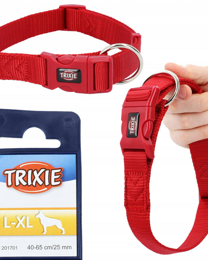 TRIXIE Premium reguluojamas antkaklis šunims, 40-65 cm/2,5 cm, raudonas