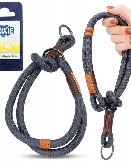 TRIXIE pusiaspaudis antkaklis šunims, 50 cm, L dydis, rudas/pilkas