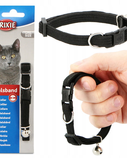 TRIXIE reguluojamas antkaklis katėms, 21–36 cm, patvarus su varpeliu