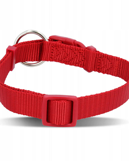 TRIXIE reguluojamas nailoninis antkaklis šunims, 35–55 cm, raudonas, M/L