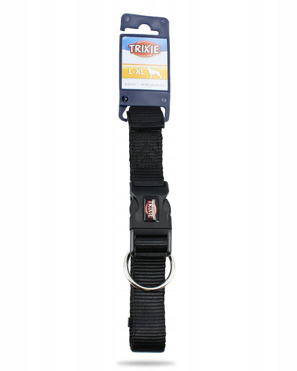 TRIXIE reguluojamas nailoninis antkaklis šunims, 40-65 cm, juodas