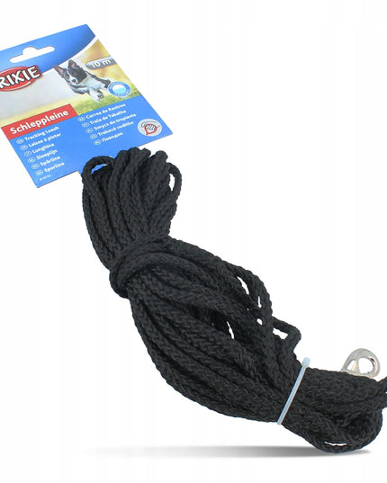 Trixie treniruočių pavadėlis šunims, 10 m, ø 5 mm, juodas
