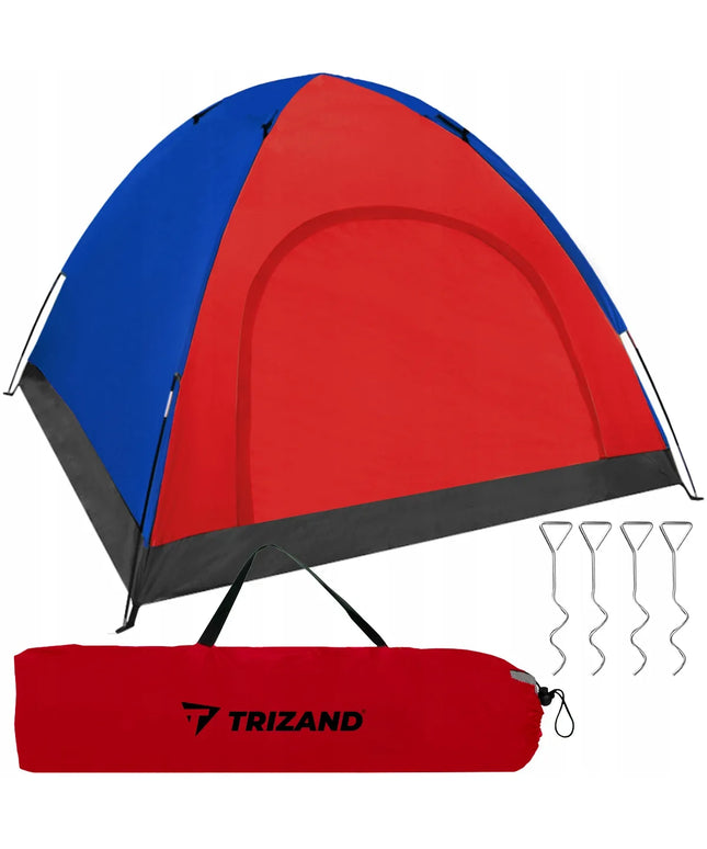 Trizand 4 asmenų turistinė palapinė, atspari vandeniui, su tinkleliu nuo vabzdžių, lengva