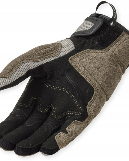 Trumpoms motociklo pirštinės REV'IT CAVERN SAND BLACK XL