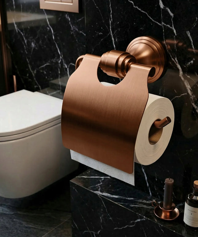 Tualetinio popieriaus laikiklis REA Aristo 1608 Brush Copper sieninis, varinis